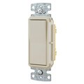 Hubbell Wiring Device-Kellems TradeSelect, Switches and Lighting Controls, Decorator Switch, Residential Grade, Rocker Switch, General Purpose AC, Single Pole, 15A 120/277V AC, Push Back and Side Wired RSD115LA